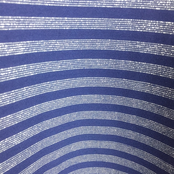 Metallic Silver & navy LIMITED soft sheath T dress - Picture 2 of 8